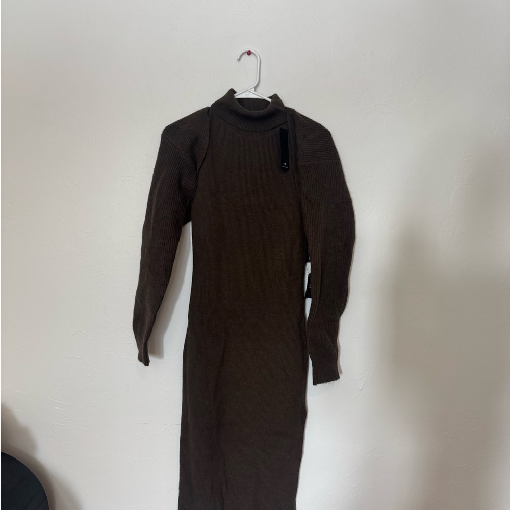 Lulus Chocolate Brown 2 Piece Maxi Dress